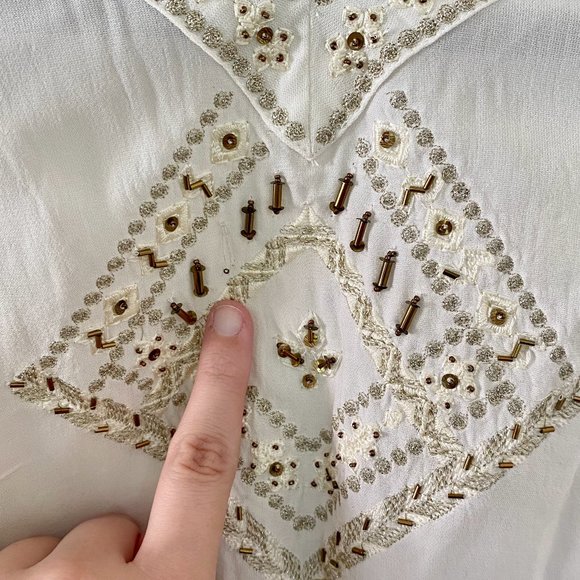SAHU || BEADED HIPPIE BLOUSE - Picture 7 of 7